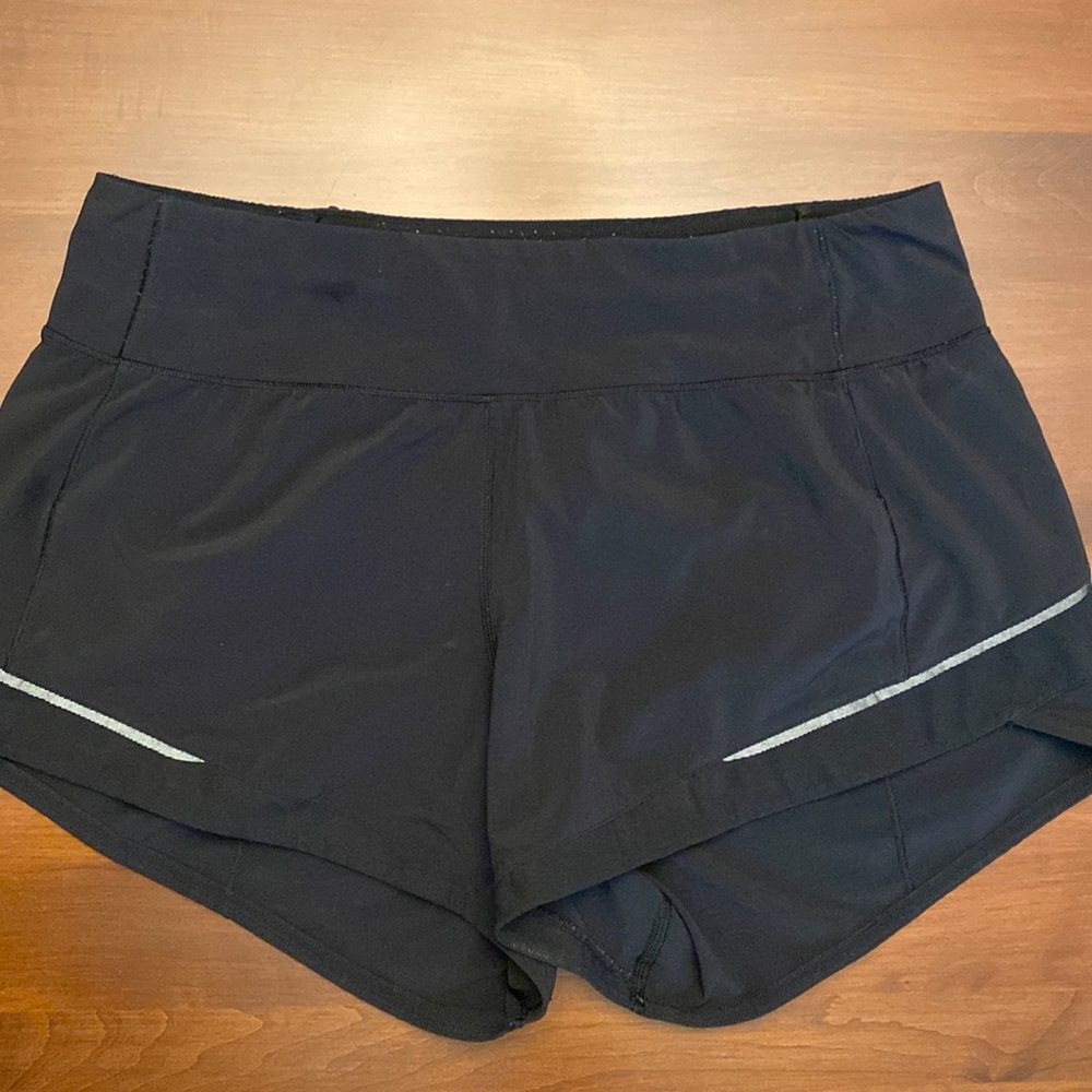 Lululemon black shorts size 6